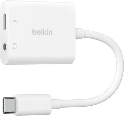 Adattatore Audio USB-C - 3.5mm / USB-C Belkin RockStar, Nero NPA004btBK