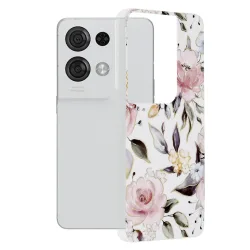 Custodia per Oppo Reno8 Pro, Techsuit, Marble, Bianca