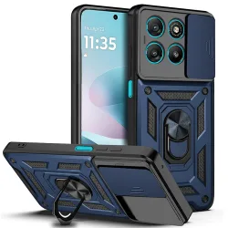 Custodia per Motorola Moto G67 Power / G57 Power, Techsuit, CamShield, Blu