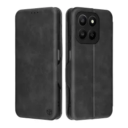 Custodia per Honor 400 Smart 4G / X7d 4G / 400 Smart 5G, Techsuit, Safe Wallet Plus, Nera