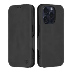 Custodia per Apple iPhone 15 Pro, Techsuit, Safe Wallet Plus, Nera