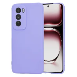 Custodia per Oppo Reno12 Pro, Techsuit, SoftFlex, Lilla Chiaro