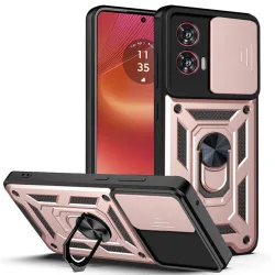 Custodia per Motorola Edge 50 Fusion, Techsuit, CamShield, Rosa