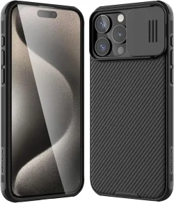 Custodia per Apple iPhone 16 Pro, Nillkin, CamShield Pro, nero