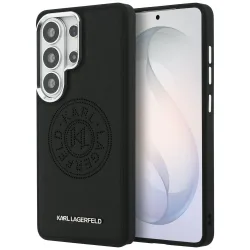 Custodia MagSafe per Samsung Galaxy S26 Ultra S948, Karl Lagerfeld, Karl Round Point Logo, Nera