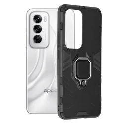 Custodia per Oppo Reno12, Techsuit, Shield, Nera