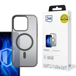 Custodia MagSafe per Apple iPhone 13 Pro Max, 3MK, Frosty MagCase, Nero Satinato