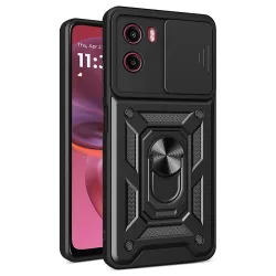 Custodia per Motorola Moto E15 / G05, Techsuit, CamShield, Nera