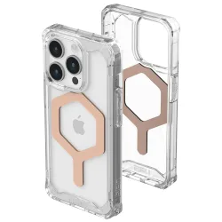 Custodia MagSafe per Apple iPhone 15 Pro Max, Urban Armor Gear, Plyo, Rosa Dorato