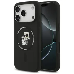 Custodia MagSafe per Apple iPhone 17 Pro, Karl Lagerfeld, Ring Karl & Choupette, Nera