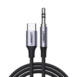 Cavo Audio USB-C - 3.5mm UGREEN AV143, 1m, Grigio