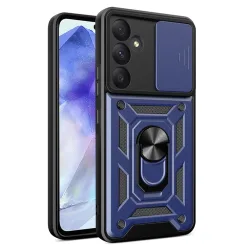 Custodia per Samsung Galaxy A55 5G A556, Techsuit, CamShield, Blu
