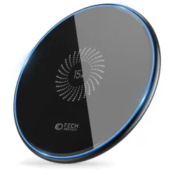 Caricabatterie Wireless Tech-Protect C1, 15W, 1.67A, Nero THP1413