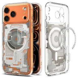 Custodia MagSafe per Apple iPhone 17 Pro, Spigen, Ultra Hybrid Zero One, Beige ACS10352