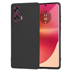 Custodia per Motorola Edge 50 Fusion, Techsuit, SoftFlex, Nera