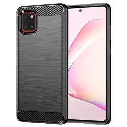 Custodia per Samsung Galaxy Note10 Lite N770, Techsuit, Carbonio, Nera
