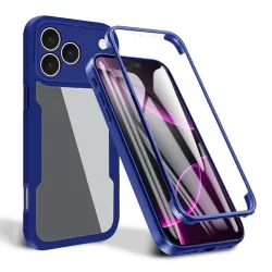 Custodia per Apple iPhone 17 Pro, Techsuit, ColorVerse 360, Blu