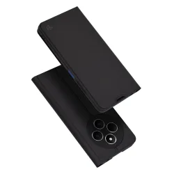 Custodia per Xiaomi Poco C75 / Redmi 14C, Techsuit, Magskin Book, Nera