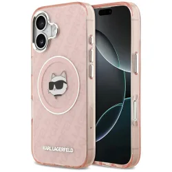 Custodia MagSafe per Apple iPhone 17, Karl Lagerfeld, IML Choupette's Head, Rosa