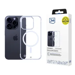 Custodia MagSafe per Apple iPhone 16 Pro, 3MK, Just20g, Trasparente