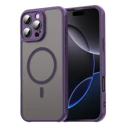 Custodia MagSafe per Apple iPhone 16 Pro Max, Techsuit, HaloFrost II, Viola