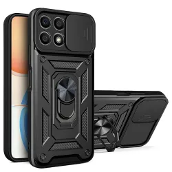 Custodia per Honor X8a, Techsuit, CamShield, Nera