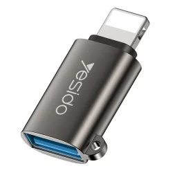 Adattatore OTG Lightning - USB-A Yesido GS14, Nero