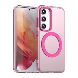 Custodia MagSafe per Samsung Galaxy S23 S911, Techsuit, CandyCase, Rosa