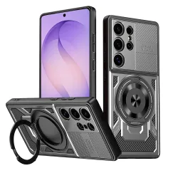 Custodia per Samsung Galaxy S26 Ultra S948, Techsuit, RuggedCam, Grigio