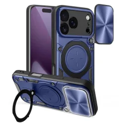 Custodia per Apple iPhone 17 Pro, Techsuit, CamGuard Pro, Blu