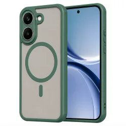 Custodia MagSafe per Xiaomi Poco X8 Pro, Techsuit, HaloFrost II, Verde