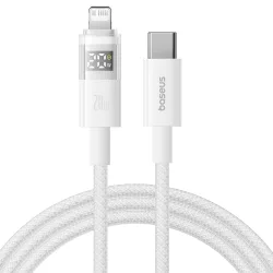 Cavo Dati e Ricarica USB-C - Lightning Baseus Display 2, 20W, 2m, Bianco P10382703211-01