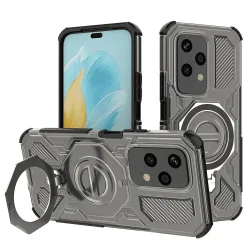 Custodia per Honor 200 Lite, Techsuit, Carbon Shield Pro, Fumo
