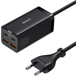 Caricabatterie Stazione Baseus GaN3 Pro, 100W, 5A, 2 x USB-A - 2 x USB-C, Nero CCGP000101