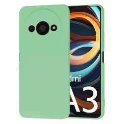 Custodia per Xiaomi Redmi A3x / A3, Techsuit, SoftFlex, Verde Chiaro