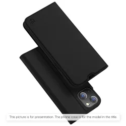 Custodia per Motorola Edge 70 Pro, Techsuit, Magskin Book, Nera