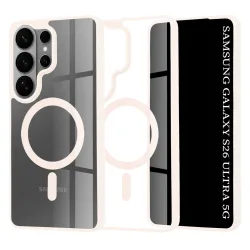 Custodia MagSafe per Samsung Galaxy S26 Ultra S948, Techsuit, Pro, Rosa