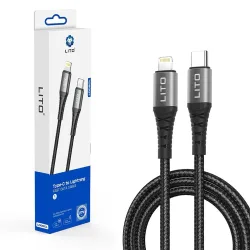 Cavo Dati e Ricarica USB-C - Lightning Lito LD08CL, 27W, 1m, Nero