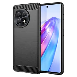 Custodia per OnePlus Ace 2 / 11R, Techsuit, Carbonio, Nera