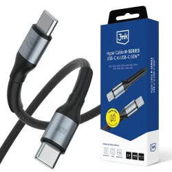 Cavo Dati e Ricarica USB-C - USB-C 3MK Hyper N, 60W, 2m, Nero