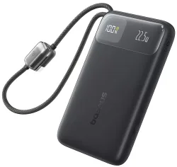 Batteria Esterna Baseus EnerFill FC11, 10000mAh, 22.5W, QC + PD, 1 x Lightning - 1 x USB-A - 2 x USB-C, Nera E0027R04