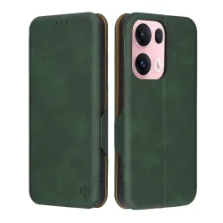 Custodia per Oppo Reno13 Pro, Techsuit, Safe Wallet Plus, Verde