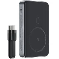 Batteria Esterna Wireless Acefast M10, 10000mAh, 30W, PD + FQI, 1 x QI - 2 x USB-C, Nera
