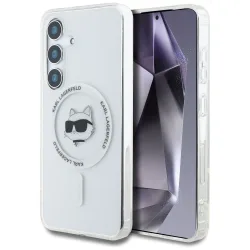 Custodia MagSafe per Samsung Galaxy S25+ S936, Karl Lagerfeld, IML Choupette's Head, Bianca
