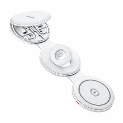 Caricabatterie Wireless Yesido DS29 5in1, 15W, 1.67A, Bianco