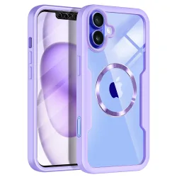 Custodia MagSafe per Apple iPhone 16, Techsuit, ColorVerse 360, Viola