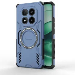 Custodia MagSafe per Xiaomi Poco X7 / Redmi Note 14 Pro 5G, Techsuit, ArmorMag, Blu