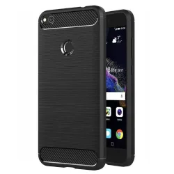Custodia per Huawei P9 Lite (2017) / P8 Lite (2017), Techsuit, Carbonio, Nera