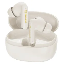 Auricolari Bluetooth Bugani Freebuds B20, TWS, ANC, Crema Chiaro