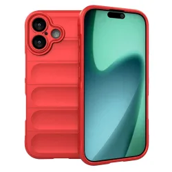 Custodia per Apple iPhone 17, Techsuit, Magic Shield, Rossa